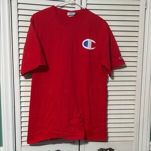 Champion Men's Bold Red Short Sleeve Tee